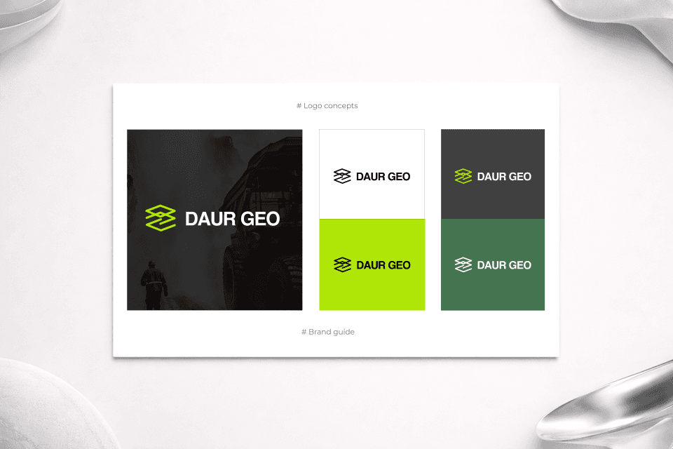 Разработка брендбука для геологической компании Daur Geo